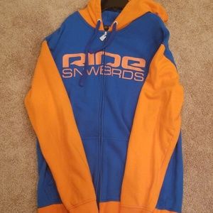 Ride snowboards zip up sweatshirt XL
